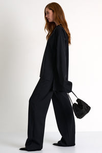 SHAN - Sofia Tailored Wide-Leg Pants (Black 52567-52)