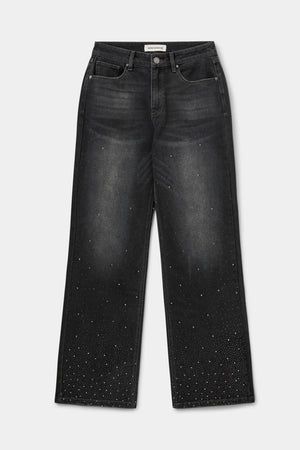 Sofie Schnoor - Paris Jeans (washed black w/gemstones)