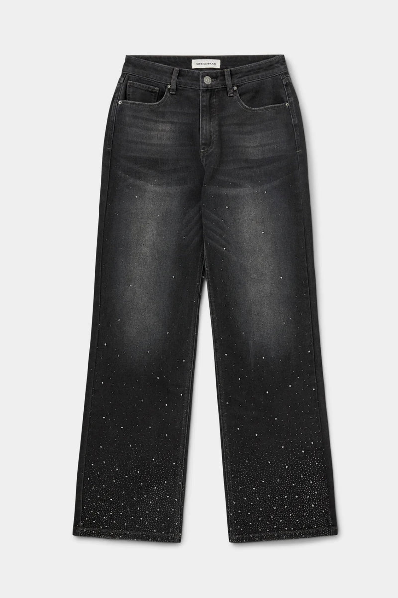 Sofie Schnoor - Paris Jeans (washed black w/gemstones)