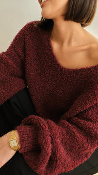 Charli - Jenny Sweater (bordeaux)