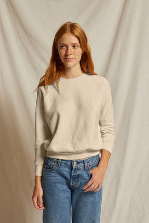 Perfect White Tee - Lennon Shrunken Sweatshirt (sugar)