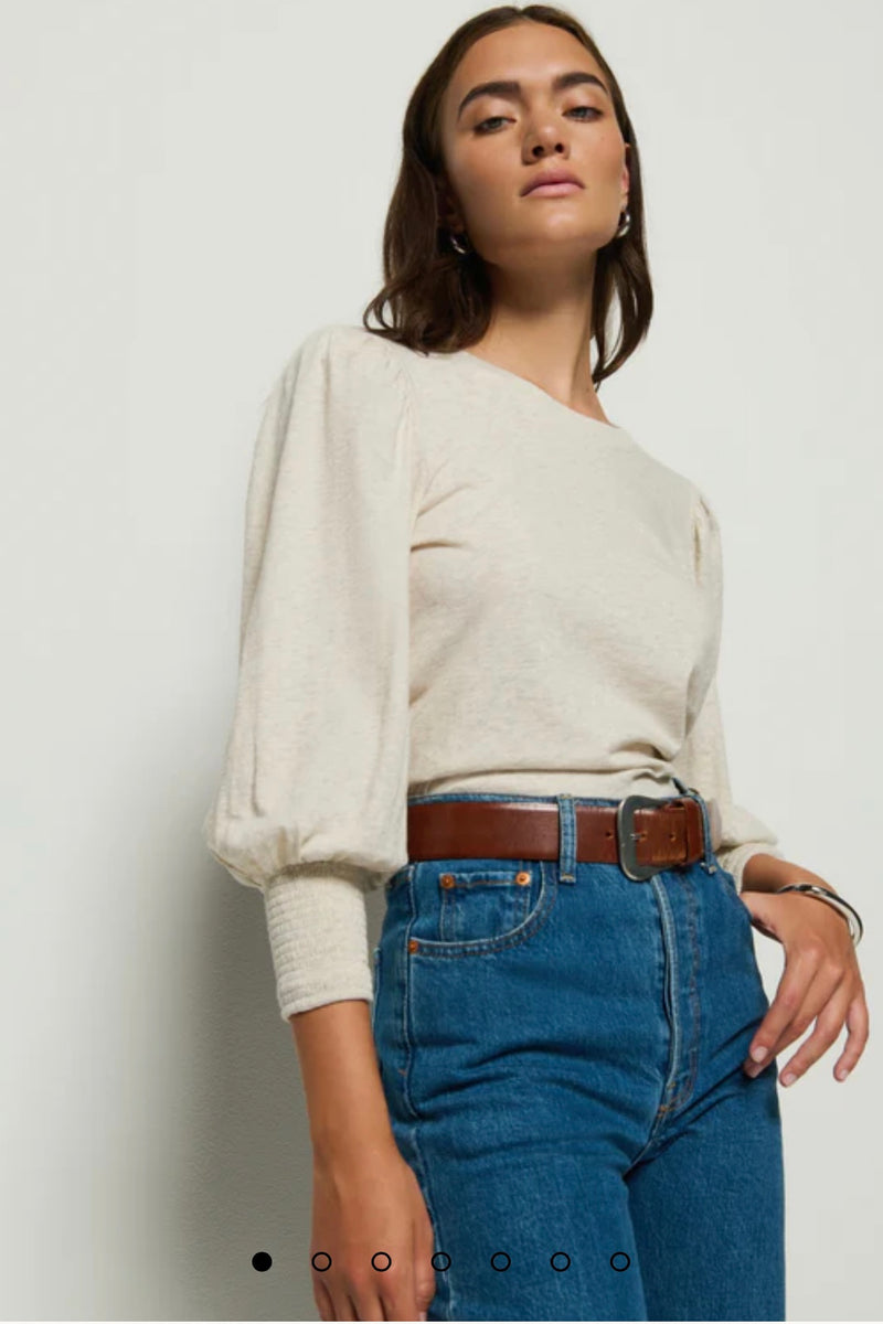 Nation LTD. - Loren Peasant Tee (heather oatmeal)