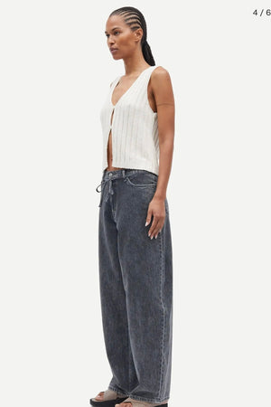 Samsoe Samsoe - Saharper Jeans with Belt (grey cloud)