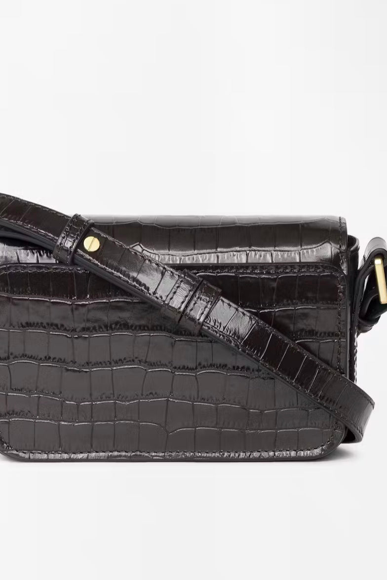 Zadig & Voltaire - Le Zazi Embossed Croco Bag (wood)