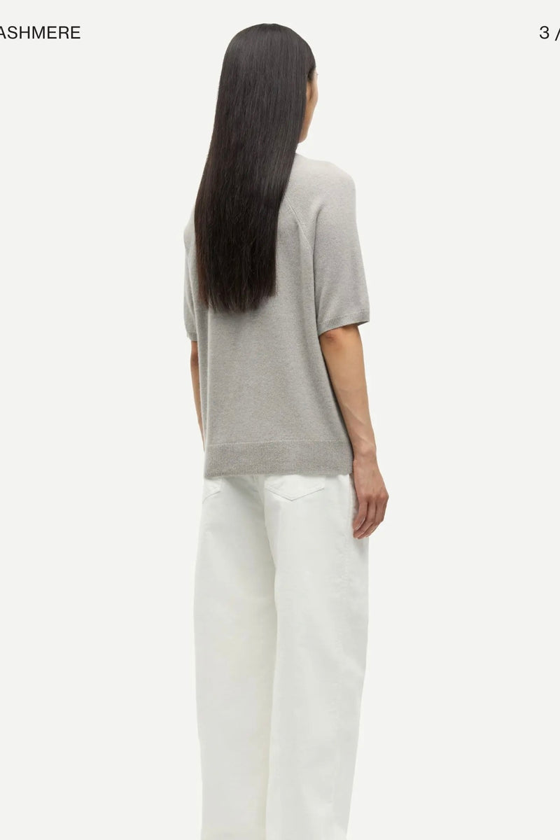 Samsoe Samsoe - Saboston Knit Tee (elephant skin)