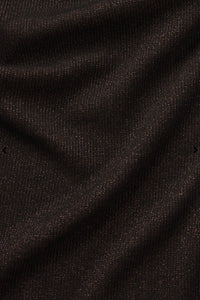 Frame - The Lurex Mock Neck Tee (americano)