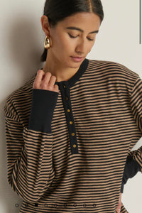 Nation LTD. - Victoria Henley (mini cocoa stripe)