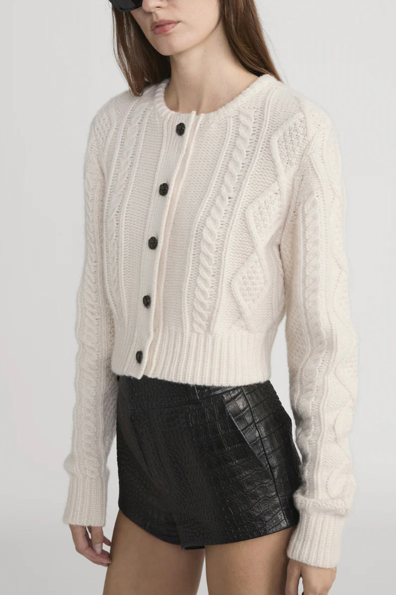 Frame - The Cable Knit Cashmere Cardi