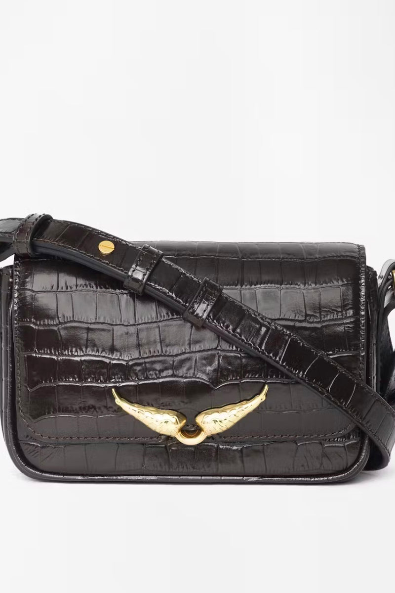Zadig & Voltaire - Le Zazi Embossed Croco Bag (wood)
