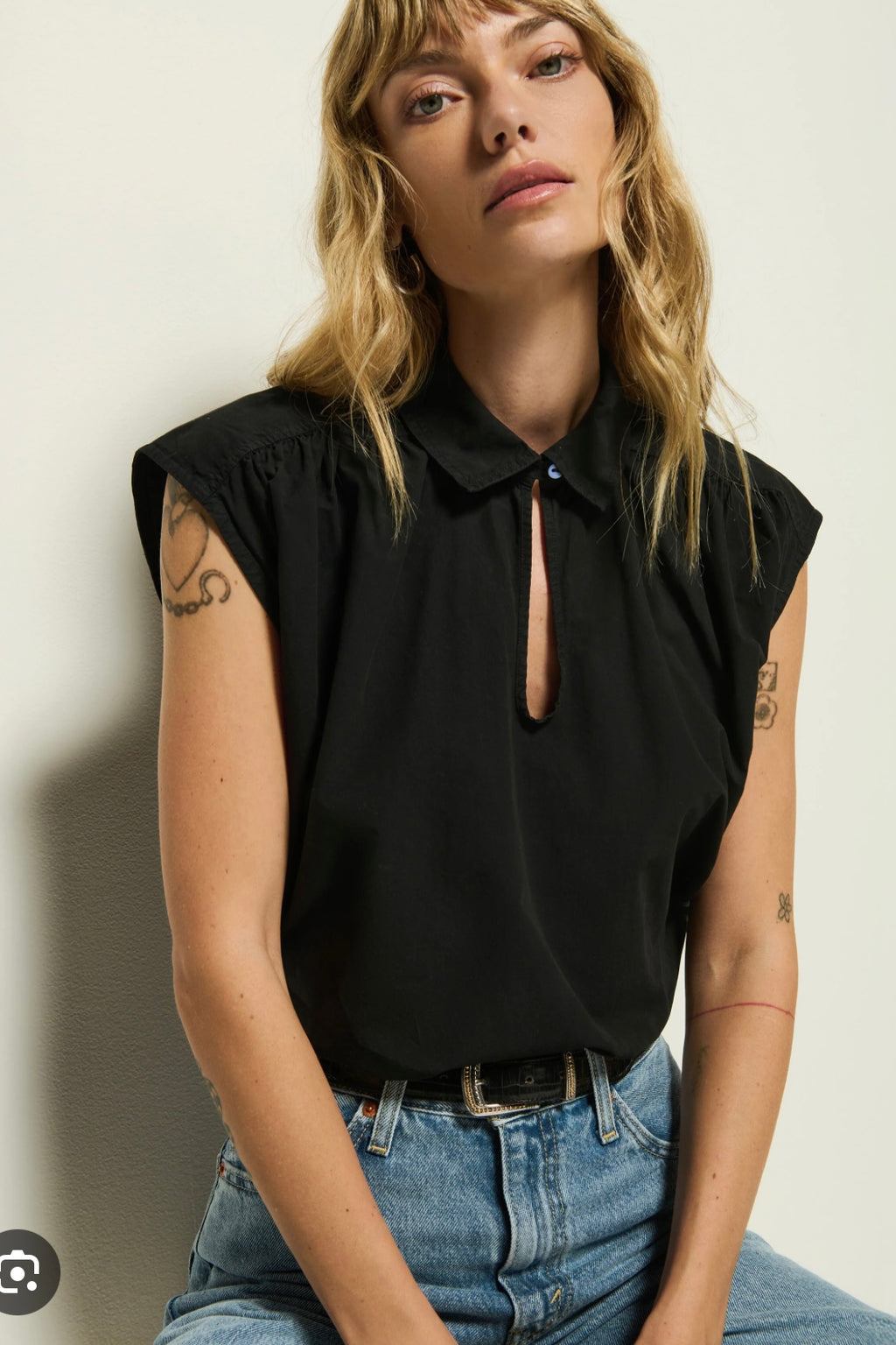 Nation Ltd. - Jody Sleeveless Shirt (jet black)