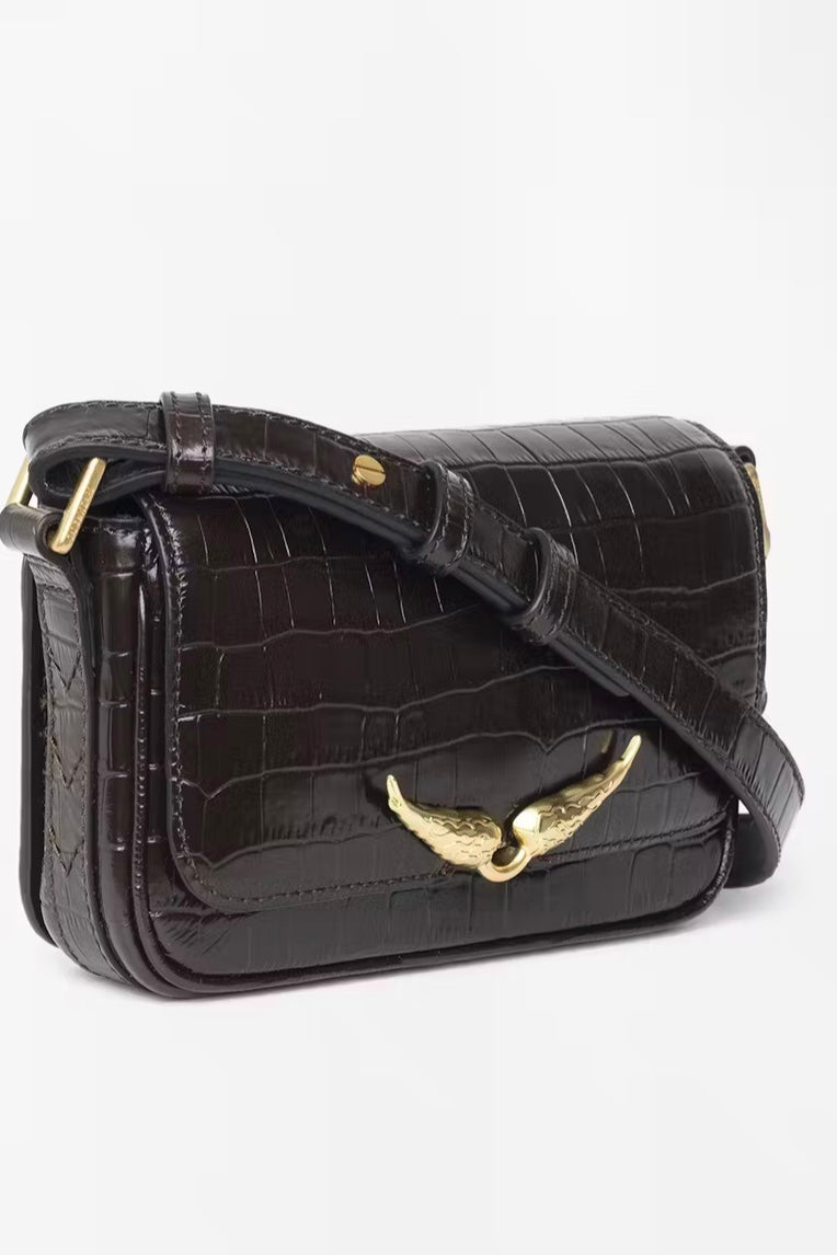 Zadig & Voltaire - Le Zazi Embossed Croco Bag (wood)