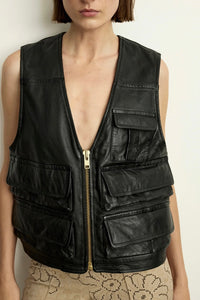 Smythe - Leather Cargo Vest - SP25014