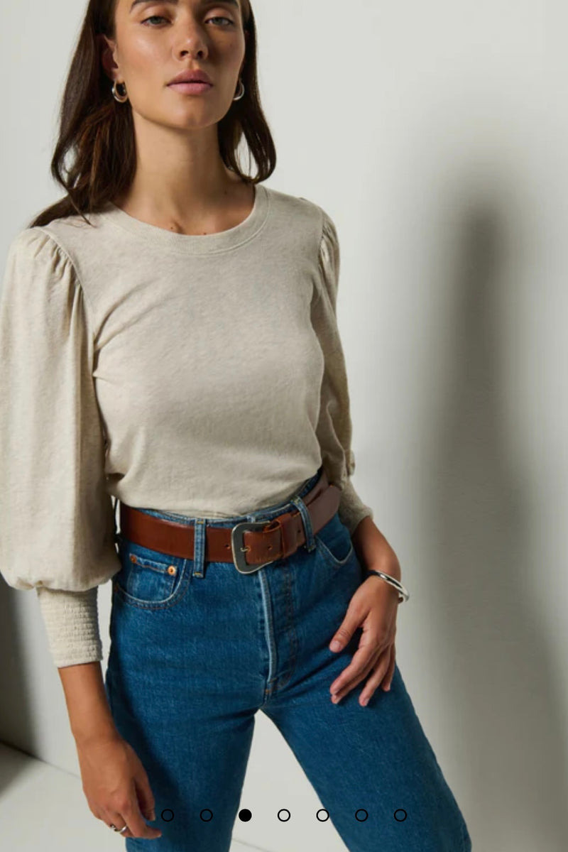 Nation LTD. - Loren Peasant Tee (heather oatmeal)