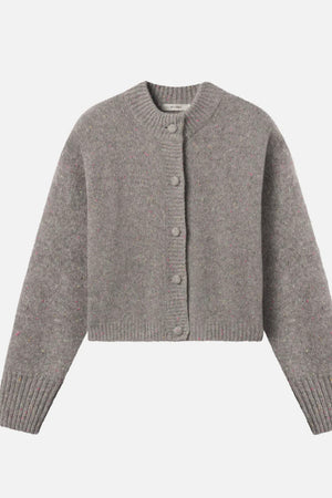 Frame - The Cashmere Fleck Cardi (silver)