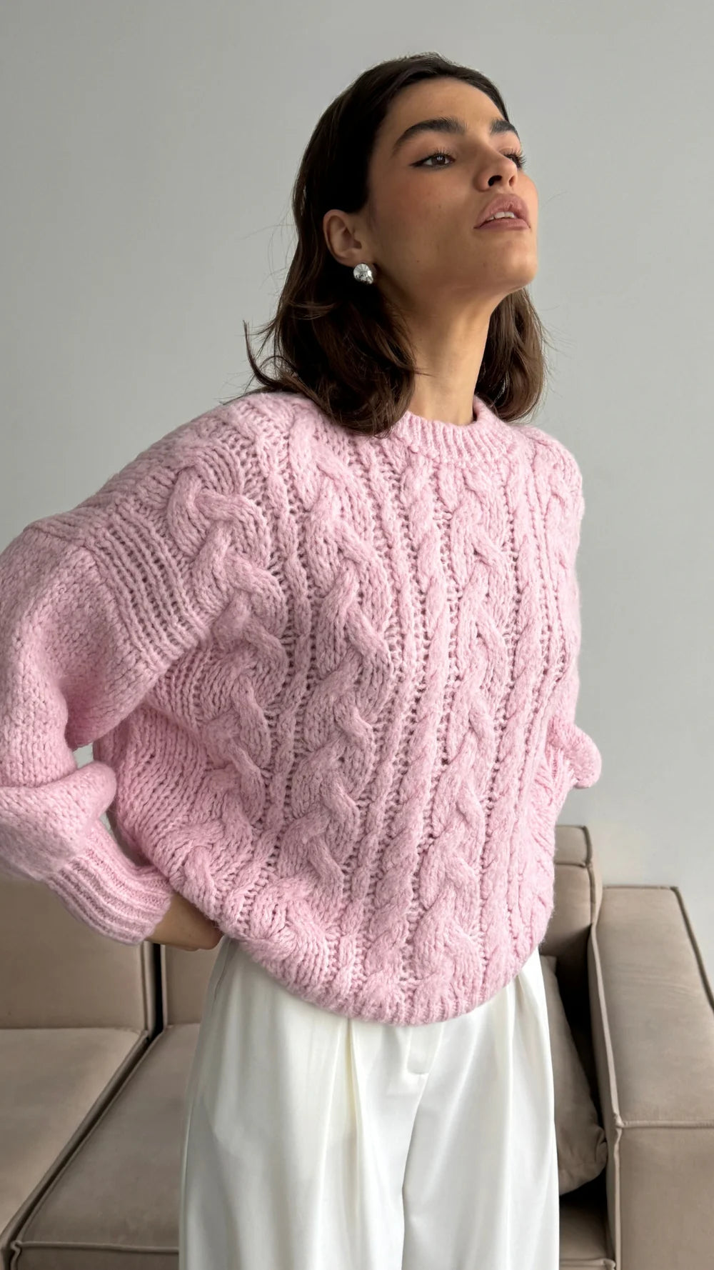 Charli - Mara Sweater (powder pink)