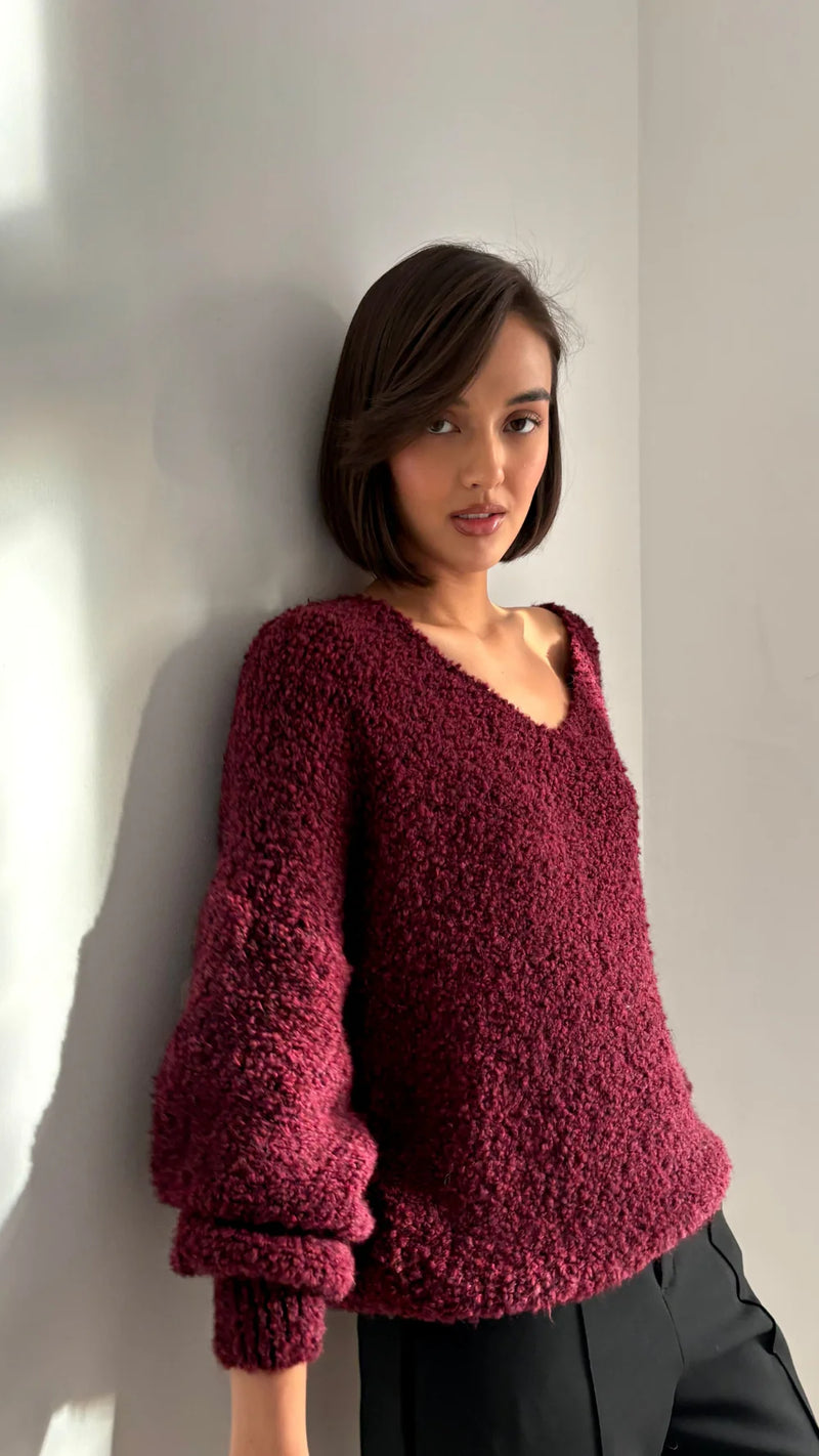 Charli - Jenny Sweater (bordeaux)