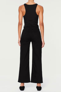 DL1961 - Hepburn Wide Leg  - 27" length (Jet Black)