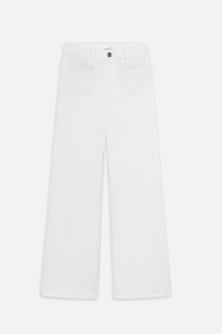 Frame - Le Slim Palazzo Modernist Pocket (White)