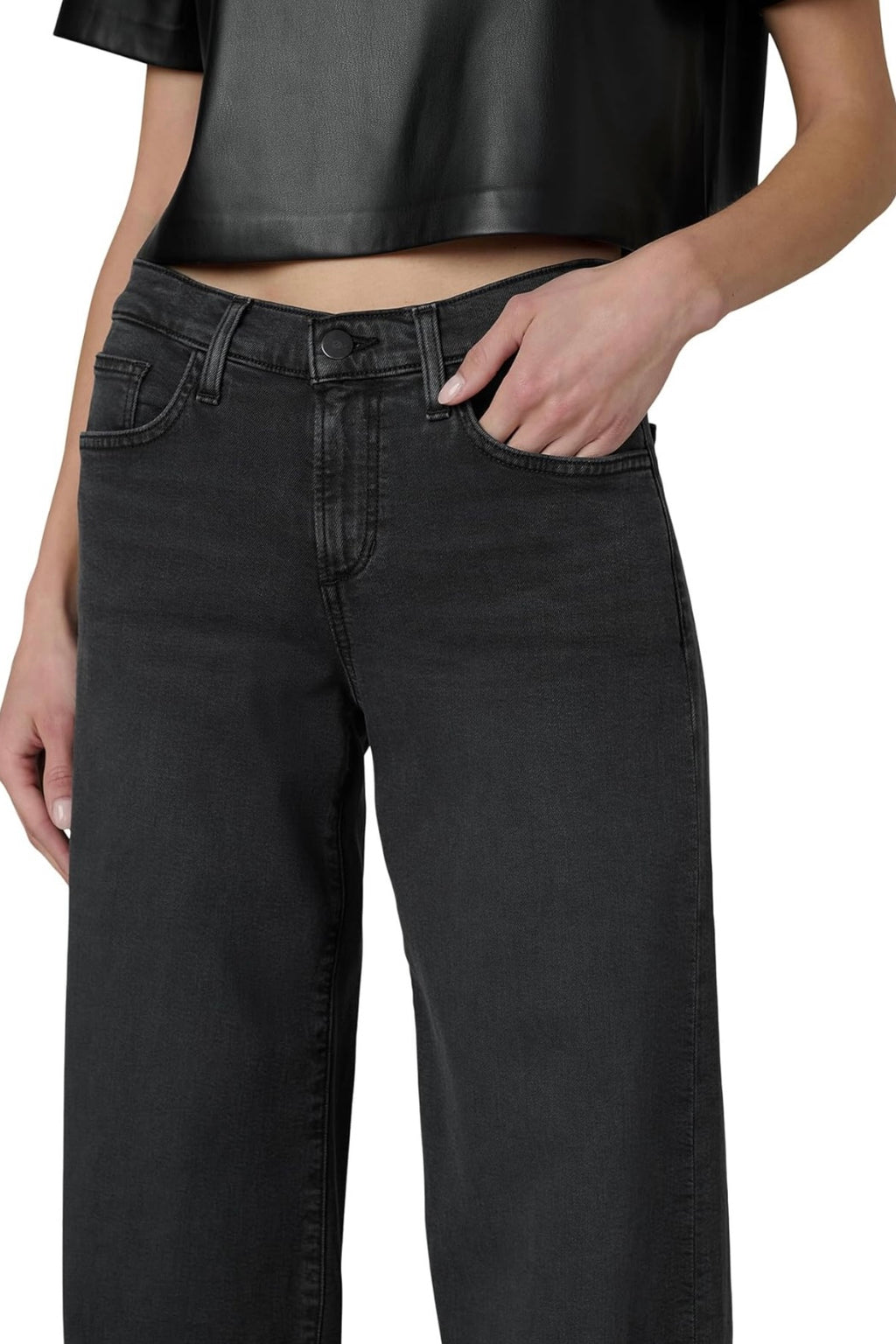 Joe's Jeans -- The Lou Lou Low Rise Wide Leg (Black Cat)