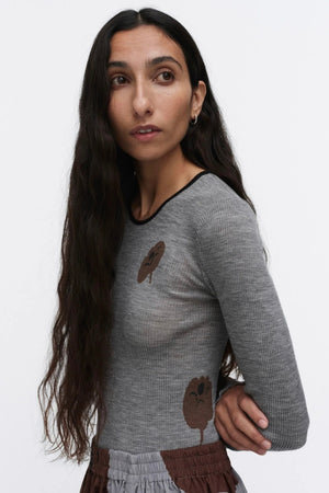 Marimekko - Polkka Tumma Wool Pullover