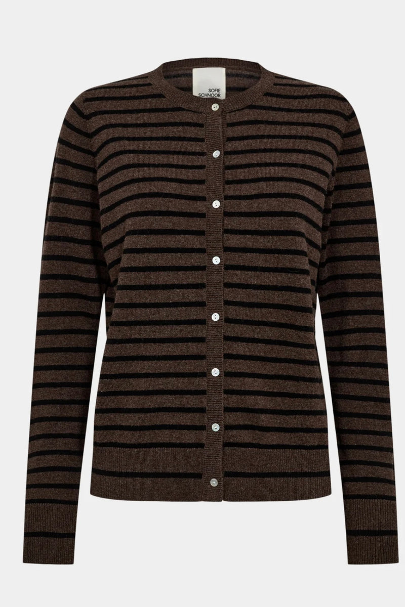 Sofie Schnoor - Cisse Stripe Cardigan (brown/black)