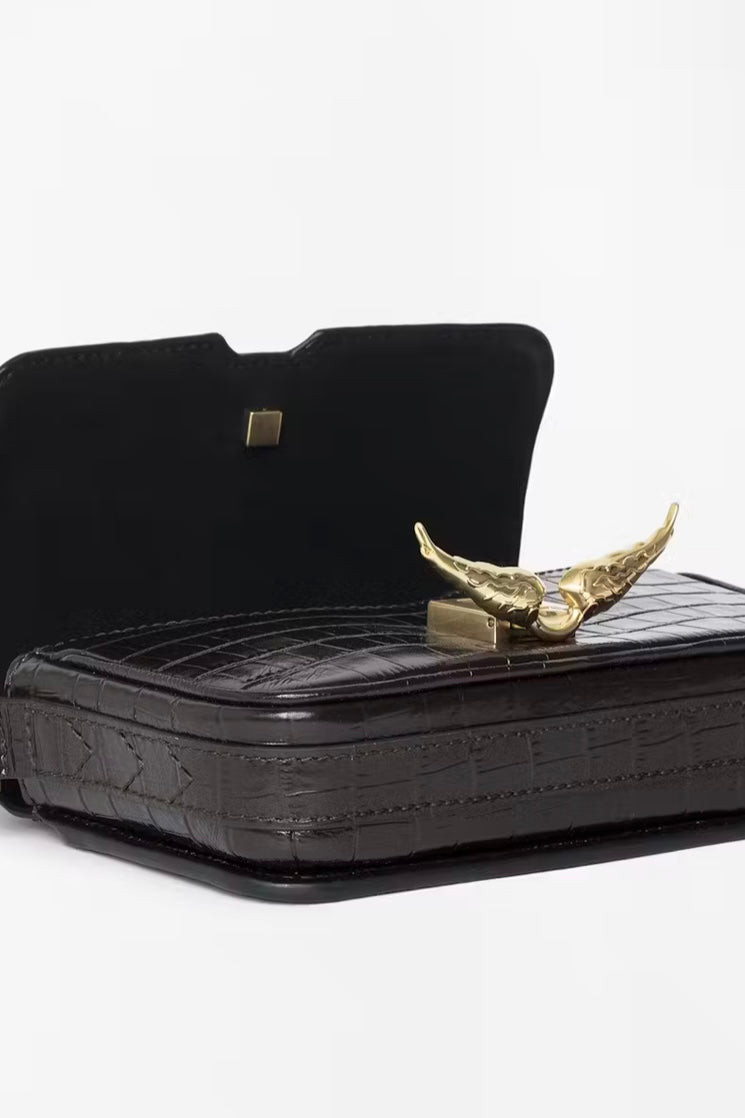 Zadig & Voltaire - Le Zazi Embossed Croco Bag (wood)