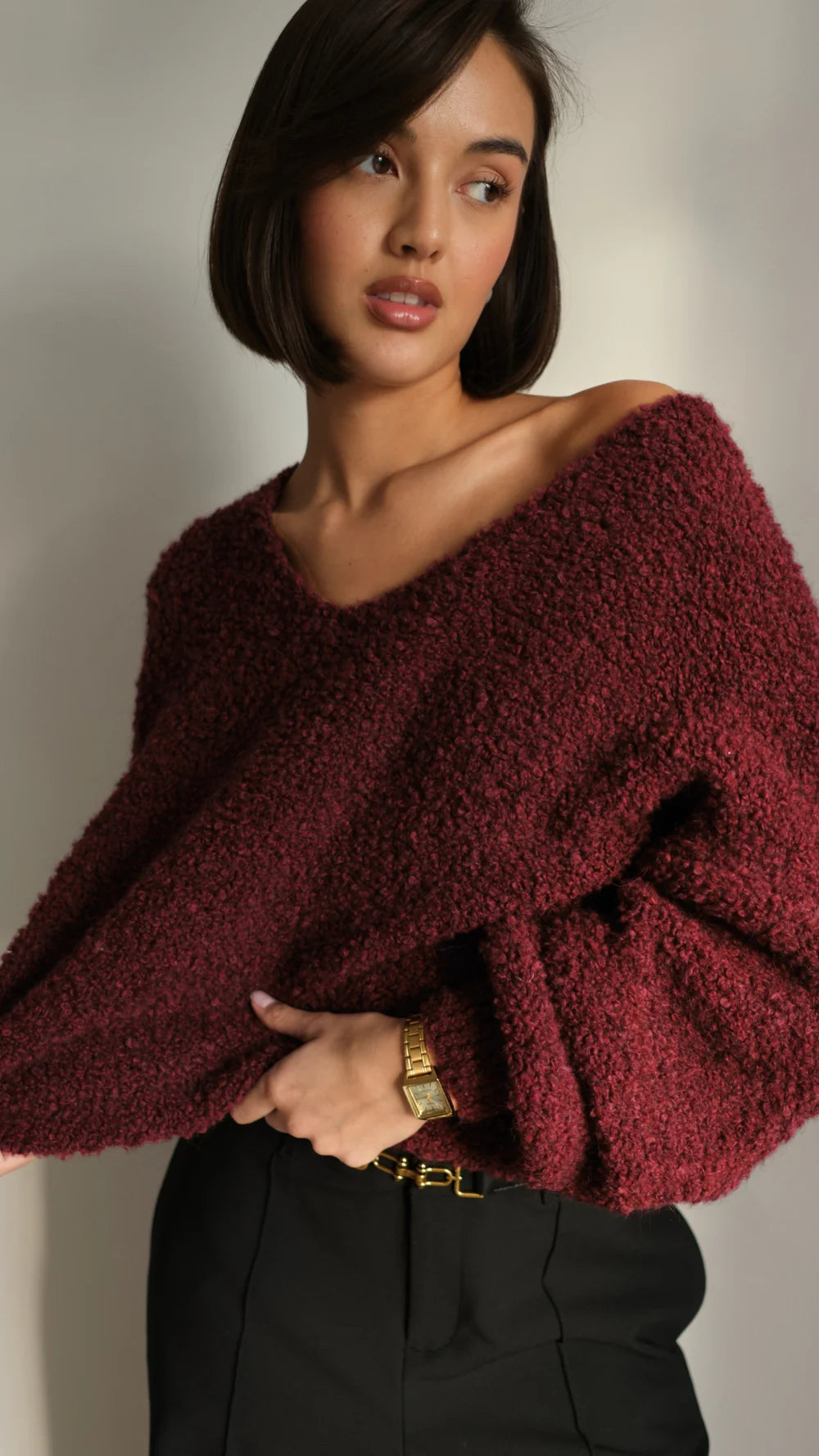 Charli - Jenny Sweater (bordeaux)