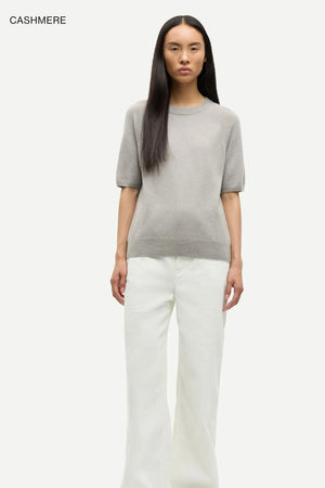 Samsoe Samsoe - Saboston Knit Tee (elephant skin)