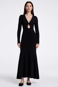 Smythe - Keyhole Maxi Dress (black)