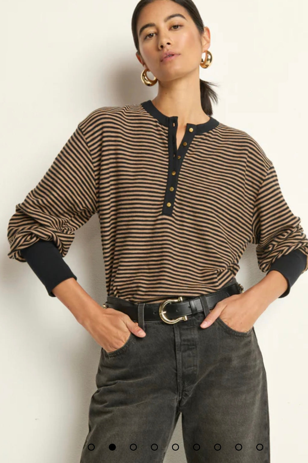 Nation LTD. - Victoria Henley (mini cocoa stripe)