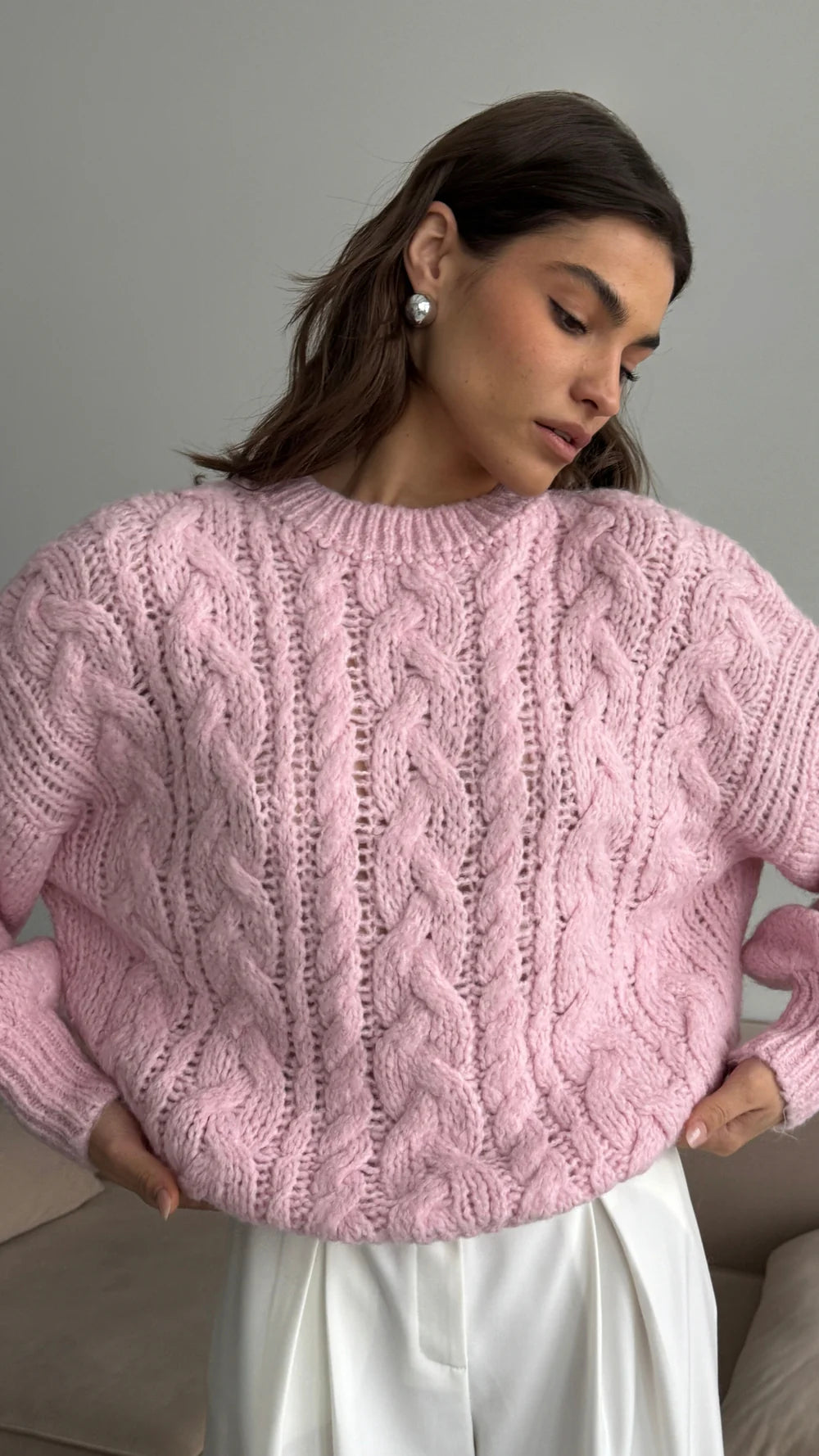 Charli - Mara Sweater (powder pink)