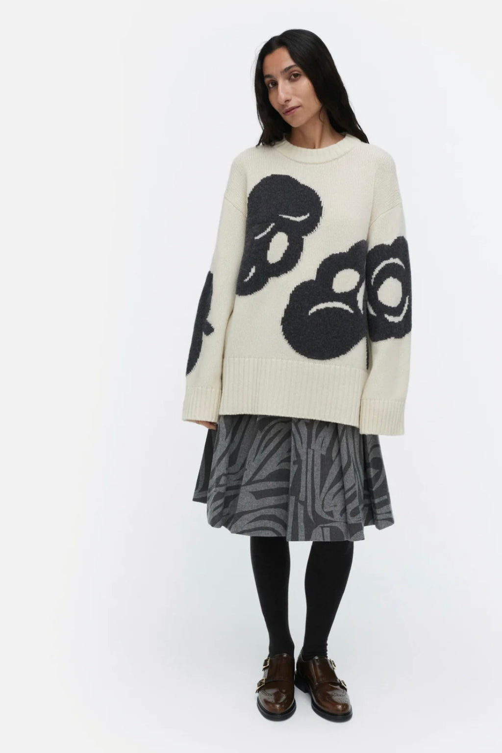 Marimekko - Luonto Tumma Wool Pullover