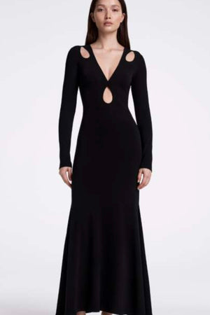 Smythe - Keyhole Maxi Dress (black)
