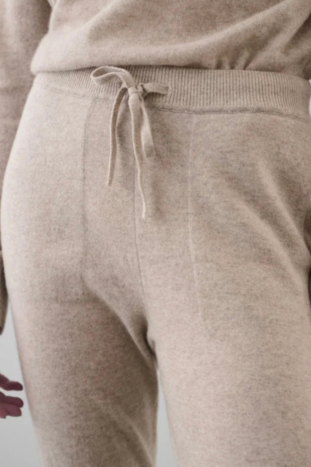 White + Warren - Cashmere Jogger (Taupe Heather)