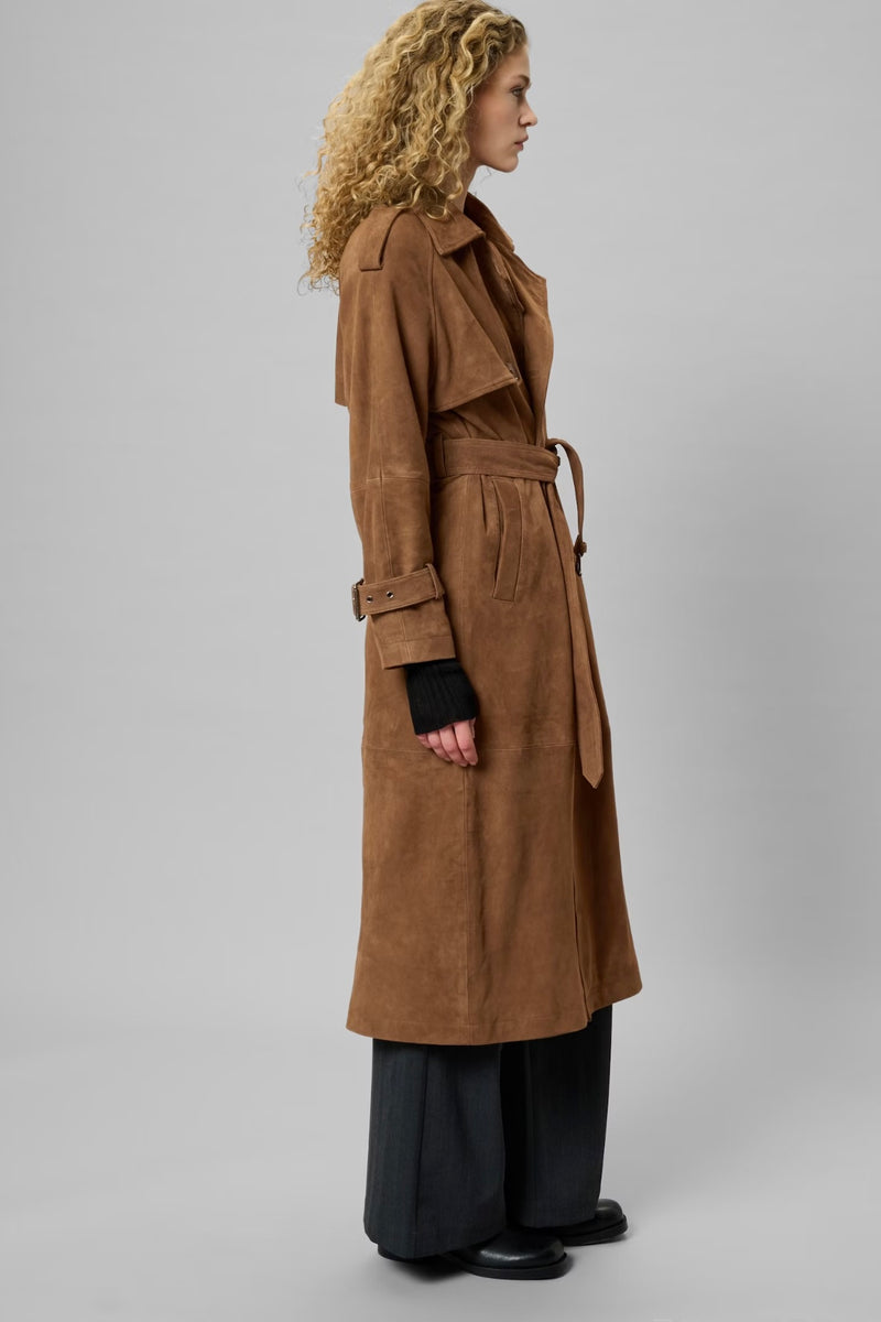 My Essential Wardrobe - TaraMW Suede Trenchcoat