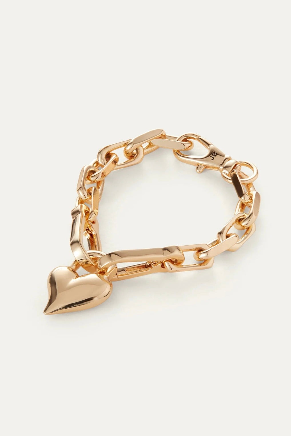 Jenny Bird - Padlock Heart Chain Bracelet (gold)