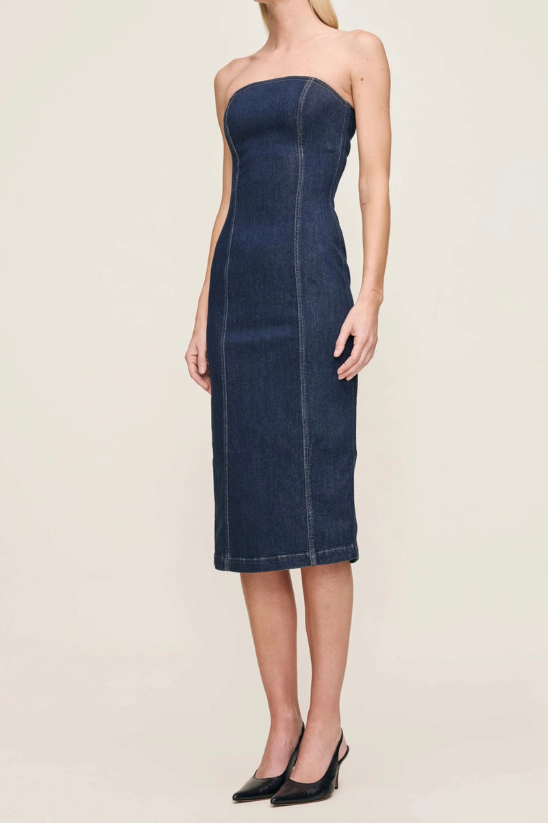 DL1961 - Esme Strapless Midi Dress (Crescent Harbor)