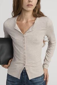 Frame - The Rib Splay Top