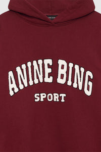 Anine Bing - Alec Hoodie Sport (Cabernet)