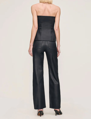 DL1961 - Karmine Refined Wide Leg (Black Coated)