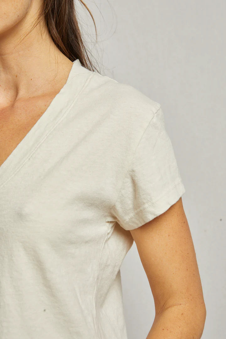 Perfect White Tee - Alanis Recycled Cotton V-Neck