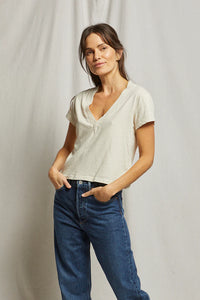 Perfect White Tee - Alanis Recycled Cotton V-Neck