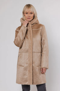 Rino & Pelle - Alina Reversible Hooded Coat (Sand)