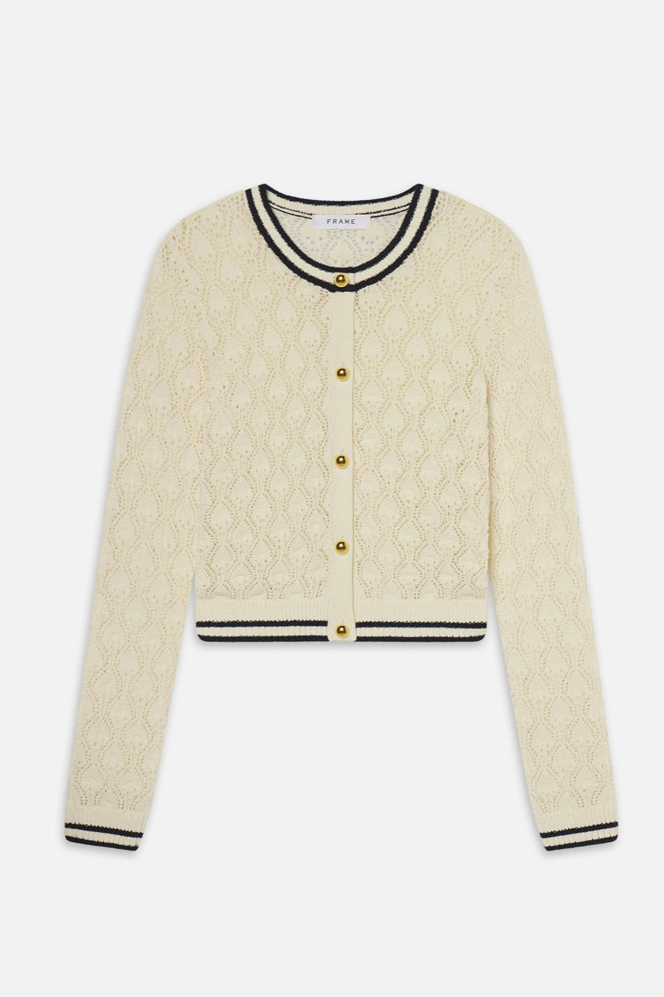 Frame - The Rookie Cardigan (cream multi)