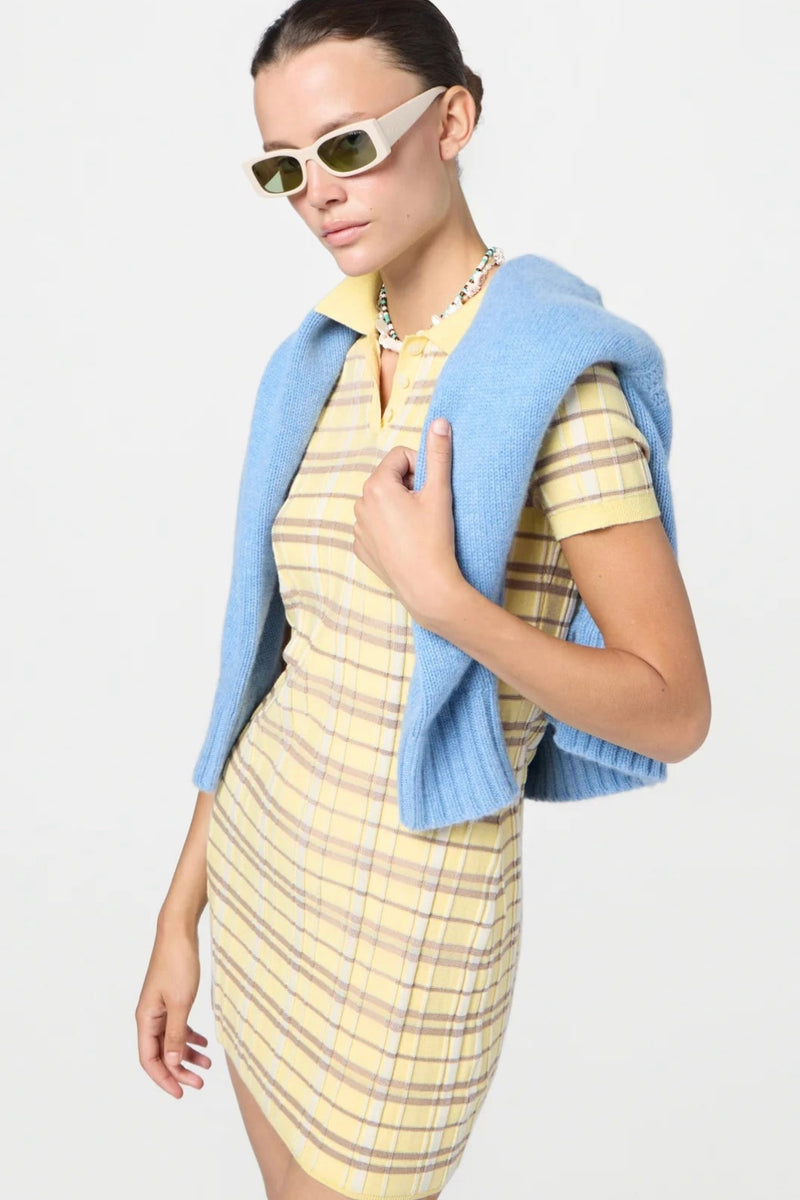 Guest in Residence - Plaid Polo Dress