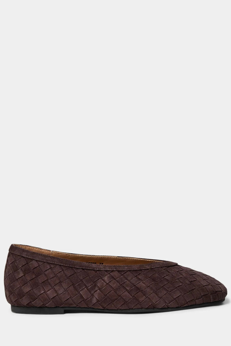 Sofie Schnoor - Ana Ballerina (dark brown suede)