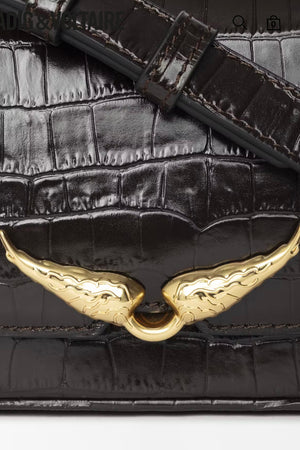 Zadig & Voltaire - Le Zazi Embossed Croco Bag (wood)