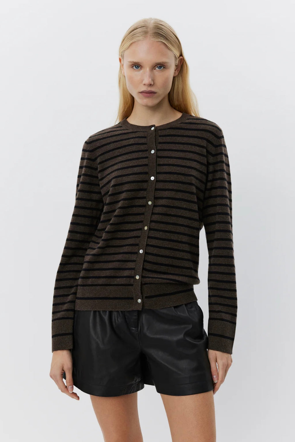 Sofie Schnoor - Cisse Stripe Cardigan (brown/black)