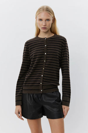 Sofie Schnoor - Cisse Stripe Cardigan (brown/black)