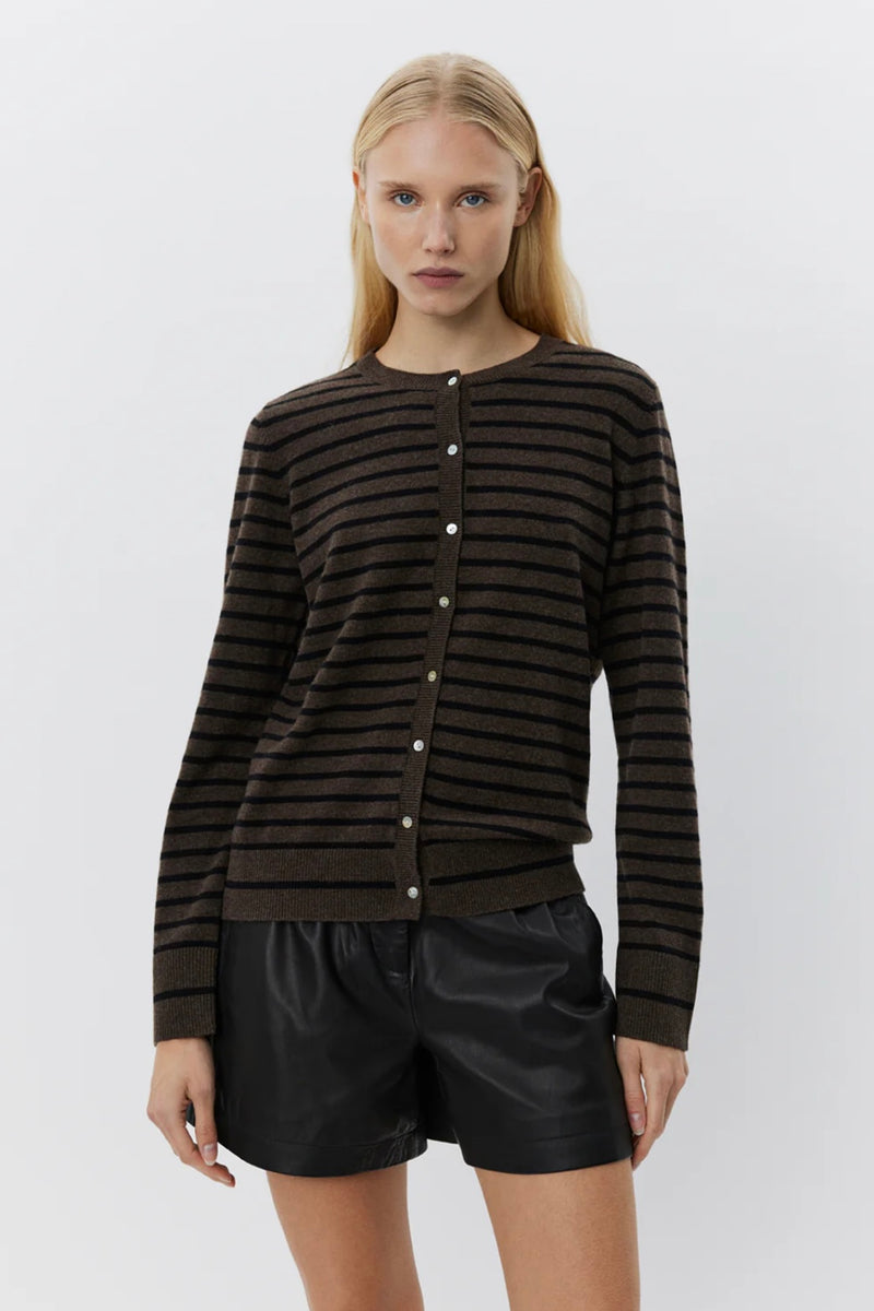 Sofie Schnoor - Cisse Stripe Cardigan (brown/black)